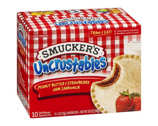 Smucker's · Uncrustables Peanut Butter & Strawberry Spread (10 x 2 oz)
