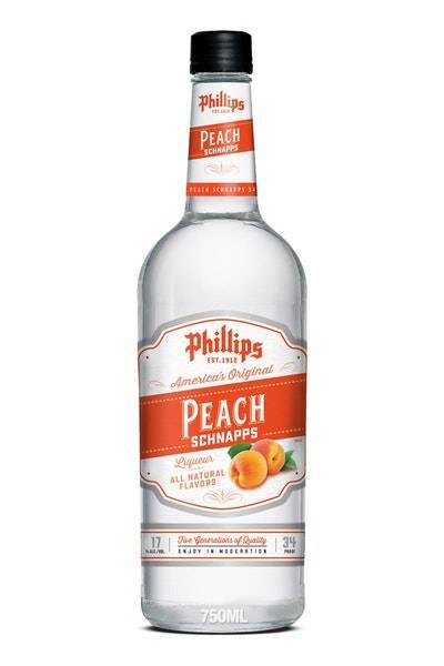 Phillips Peach Schnapps (750ml bottle)