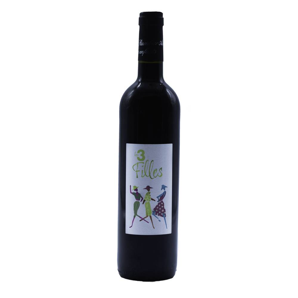 3Filles - Vin rouge bio IGP pays (750 ml)