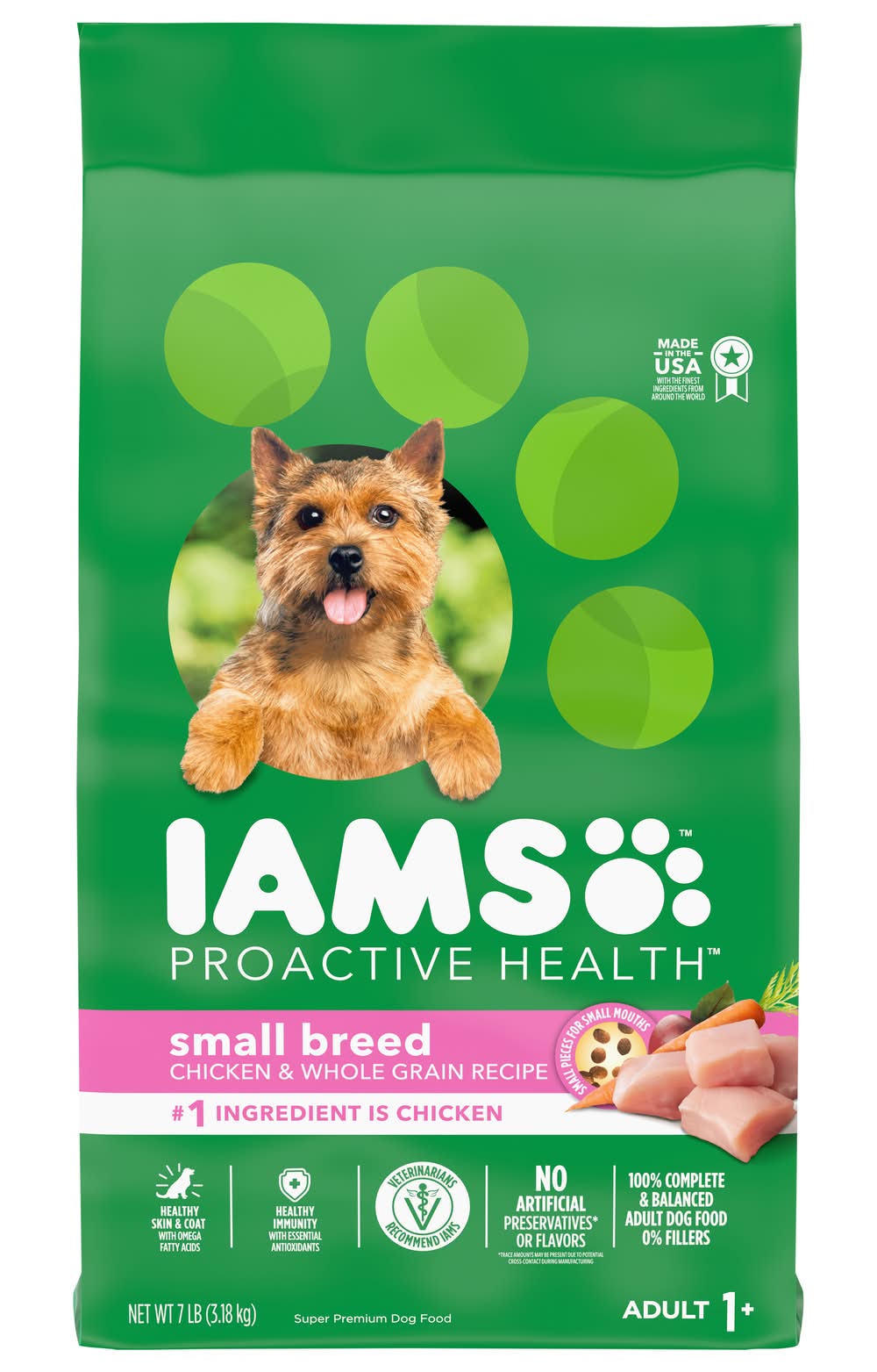 Iams Proactive Health Dry Dog Food, Chicken, Adult 1+ (7 lbs)