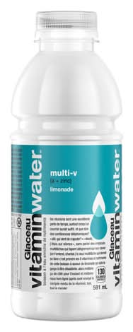 Vitaminwater eau aromatisée multi-v - multi-v flavored water (591 ml) (limonade)