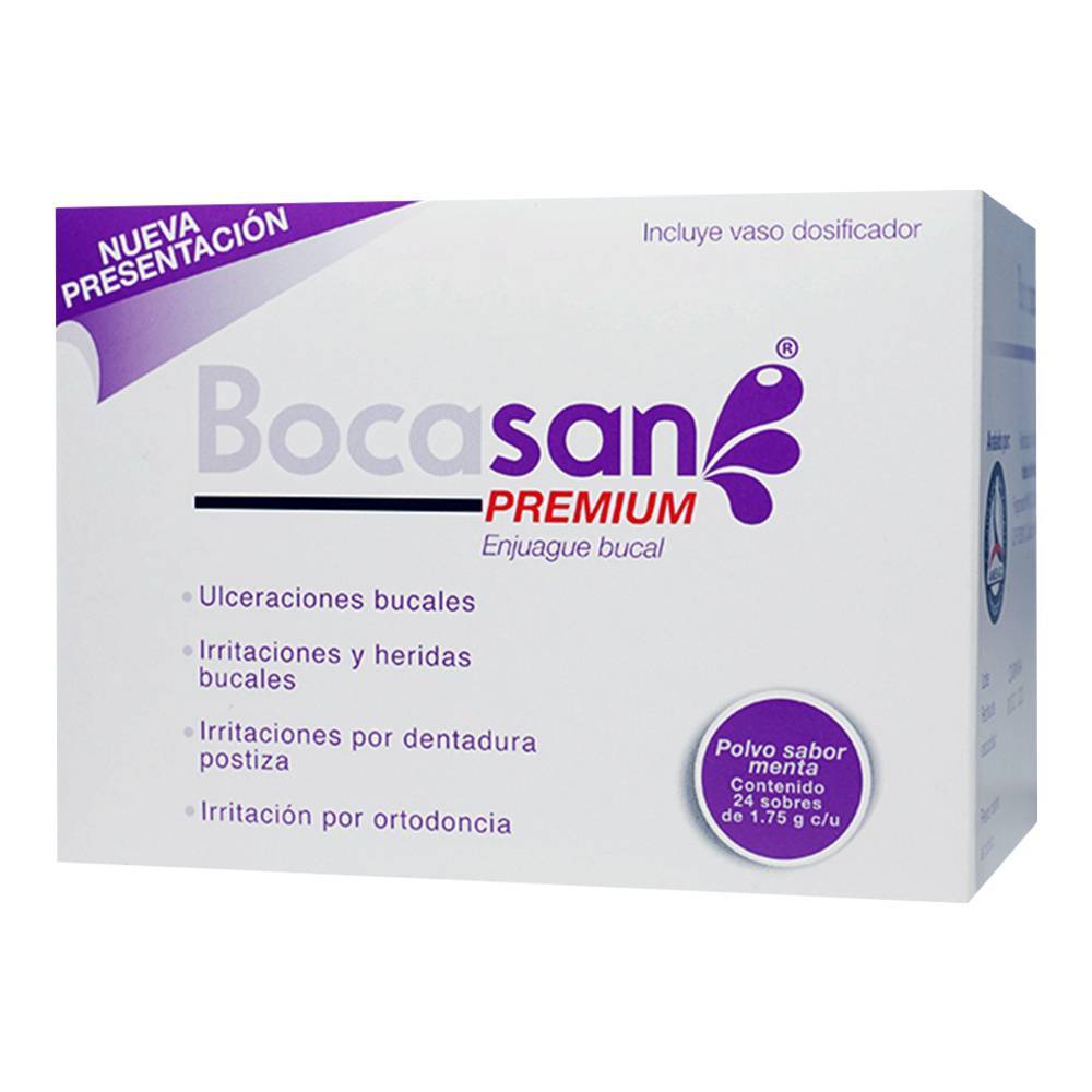 Bocasan · Enjuague bucal premium menta (30 g)