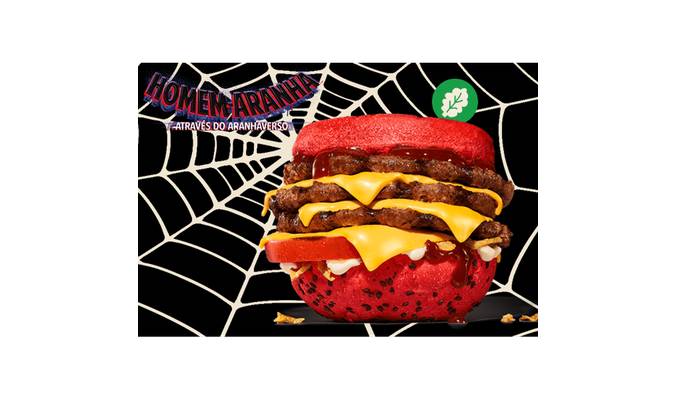Spider-verse Triple Burger Vegetal
