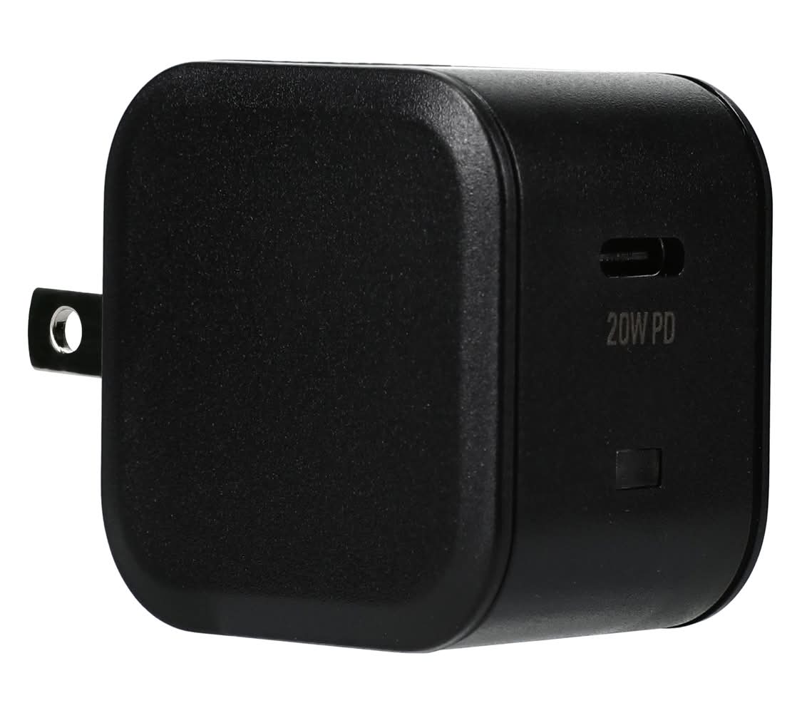 20W USB-C Ultra Fast Wall Charger Black