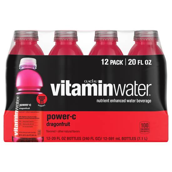 Vitaminwater Glaceau Power-C Water (12 pack, 20 fl oz) (dragonfruit)
