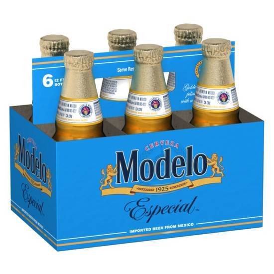 Modelo Especial Btl Gl 6Pk 12 Fld oz (4.4% ABV)