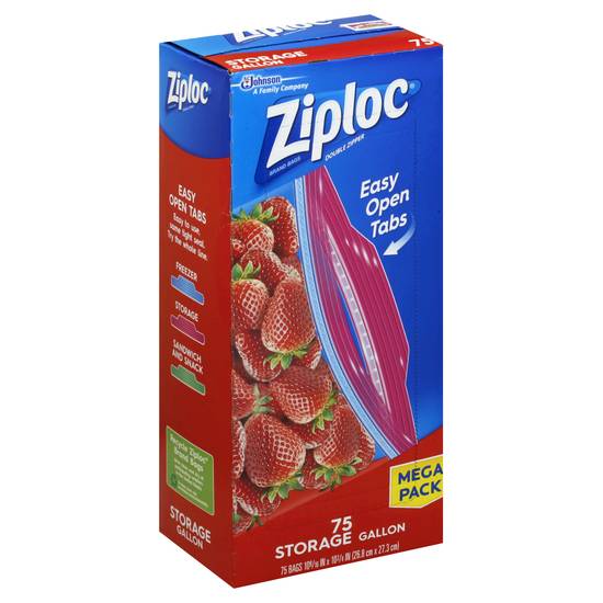 Ziploc Grip 'N Seal Storage Gallon Bags (75 ct)