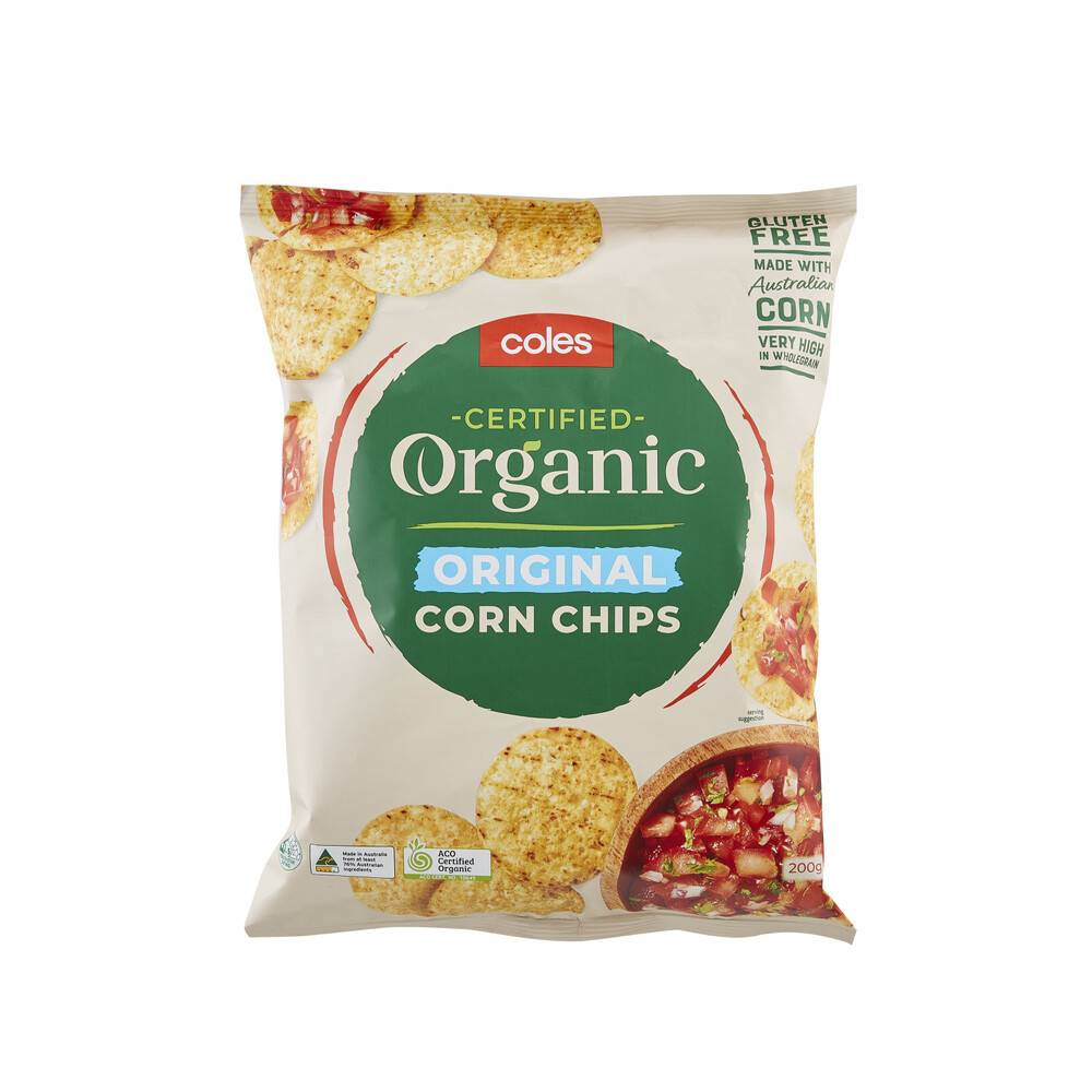 Coles Organic Tortilla Chips 200g