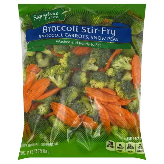 Signature Farms Broccoli Stir Fry With Carrots & Snow Peas (28 oz)