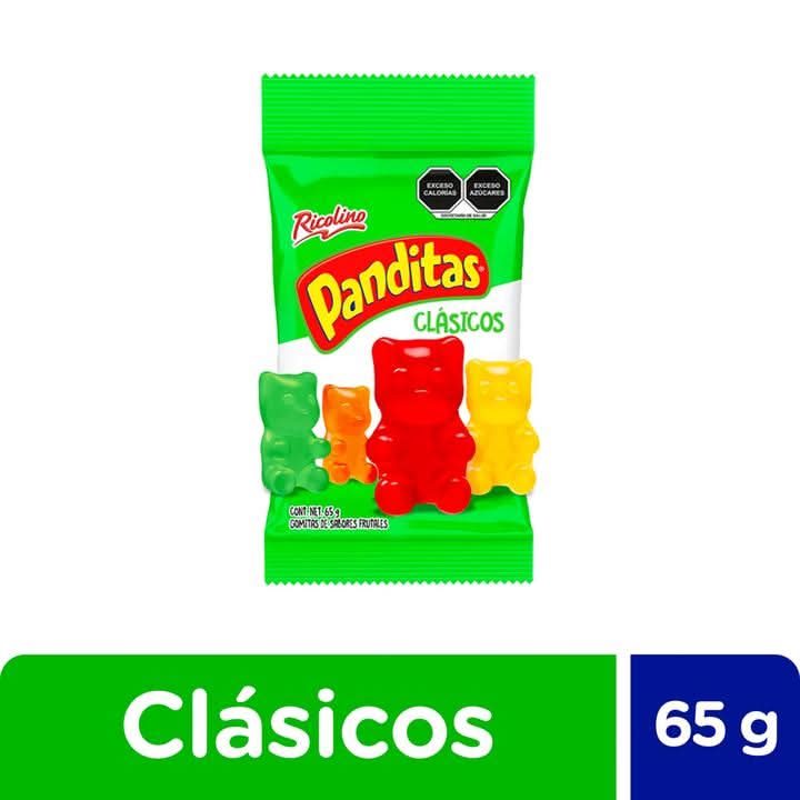 Panditas · Clásicos gomitas, frutales (65 g)