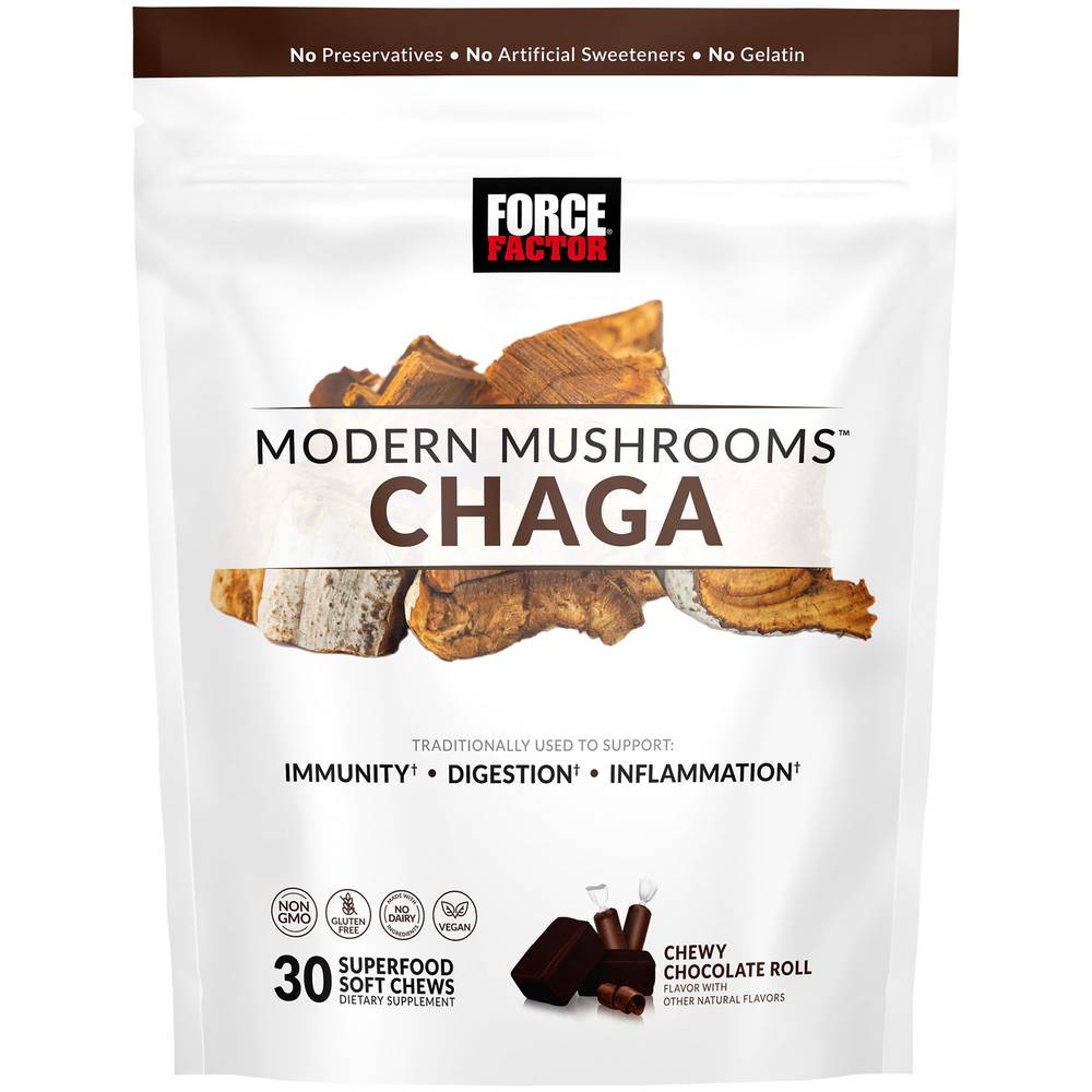 Modern Mushrooms Chaga Soft Chews - Chocolate (30 Chews)