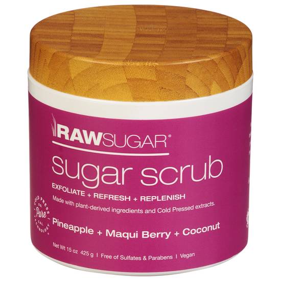Raw Sugar Pineapple + Maqui Berry + Coconut Sugar Scrub