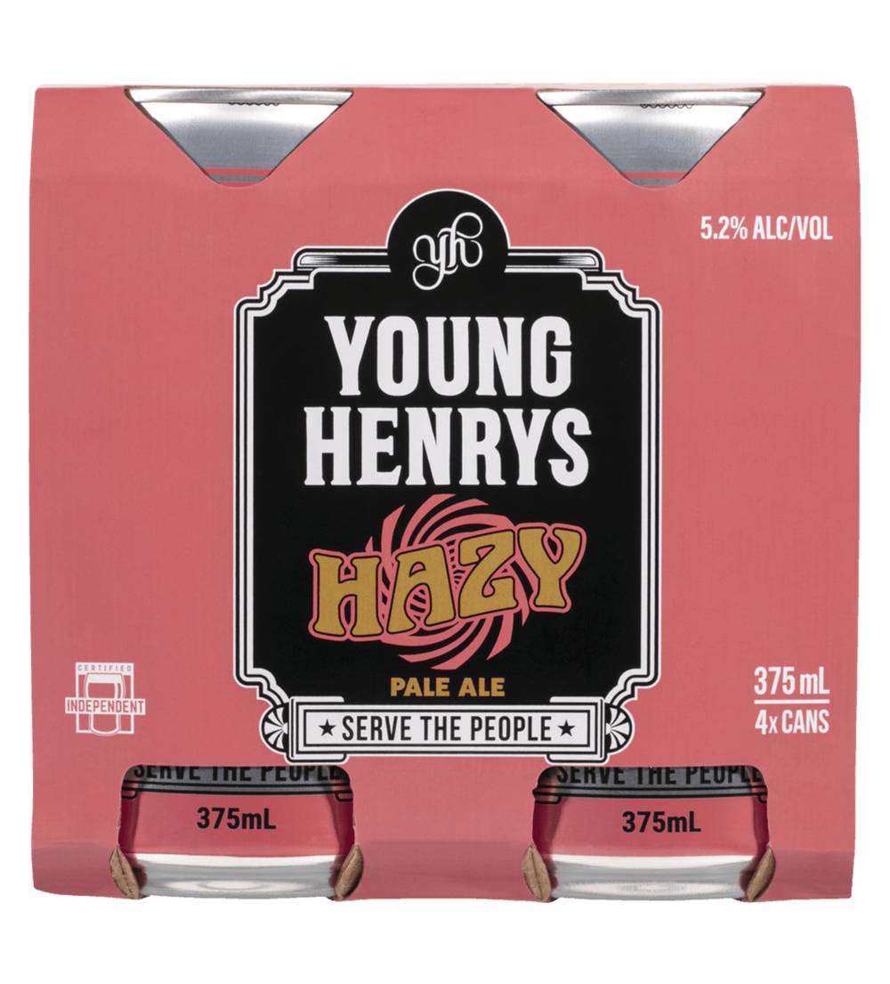 Young Henrys Hazy Pale Can 4X375Ml