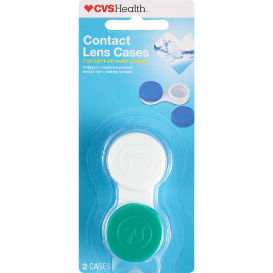 CVS Health Contact Lens Case Deluxe 2 Pack