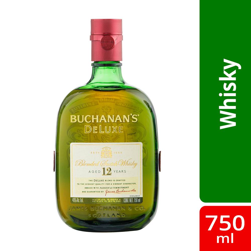 Buchanan's whisky deluxe 12 años (750 ml)