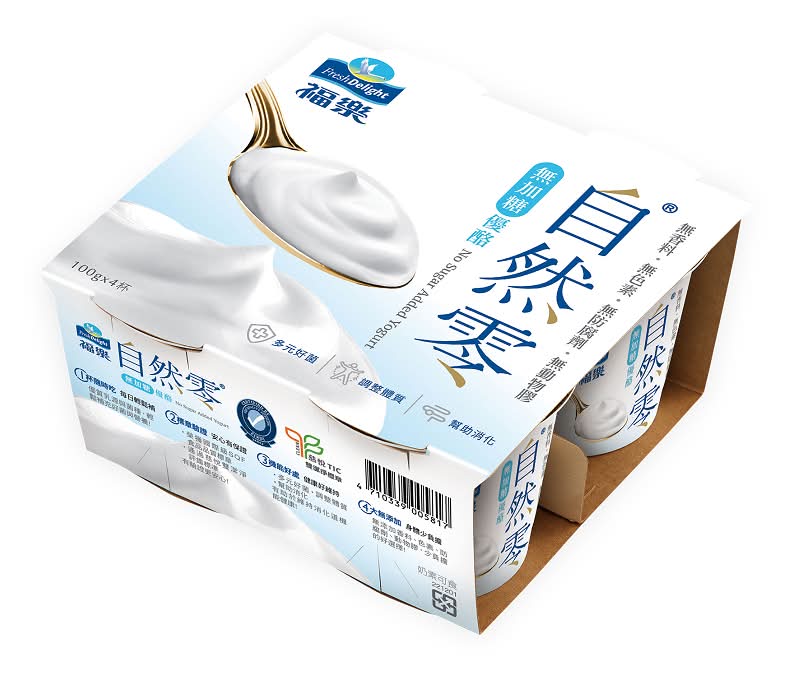 福樂自然零無加糖優酪100g※實際到貨效期約4天以上 <100g克 x 1 x 4BOTTLE瓶>