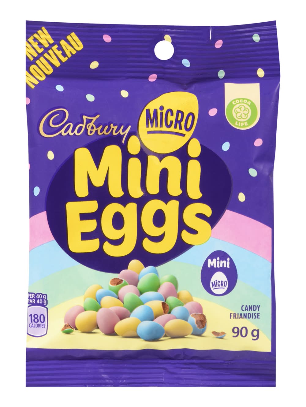 Cadbury Micro Mini Eggs Chocolate Candy (90 g)
