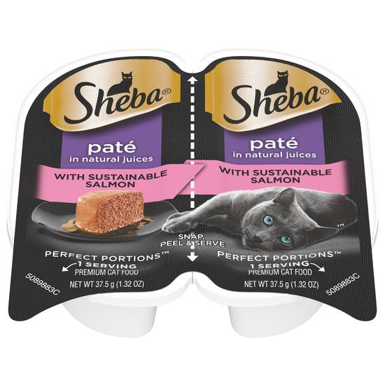 Sheba Perfect Portions Paté Delicate Salmon Entrée Cat Food (2 ct, 1.32 oz)