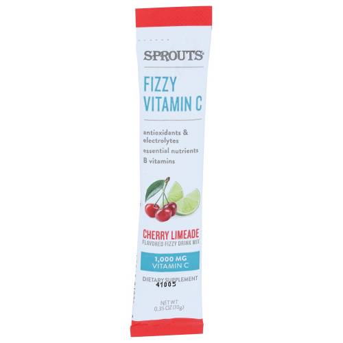 Sprouts Cherry Limeade Fizzy Vitamin C Drink Mix Packet