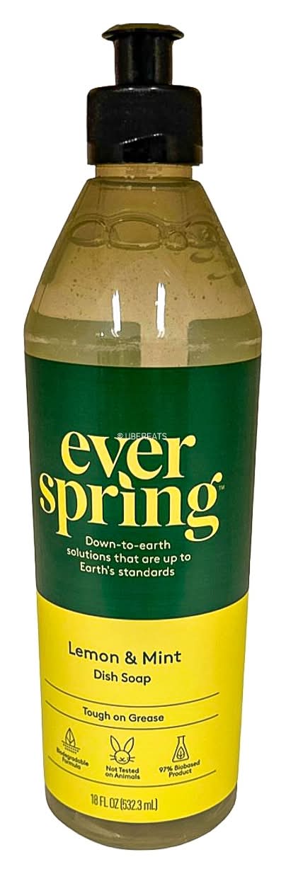 Everspring Liquid Dish Soap, Lemon-Mint (18 fl oz)