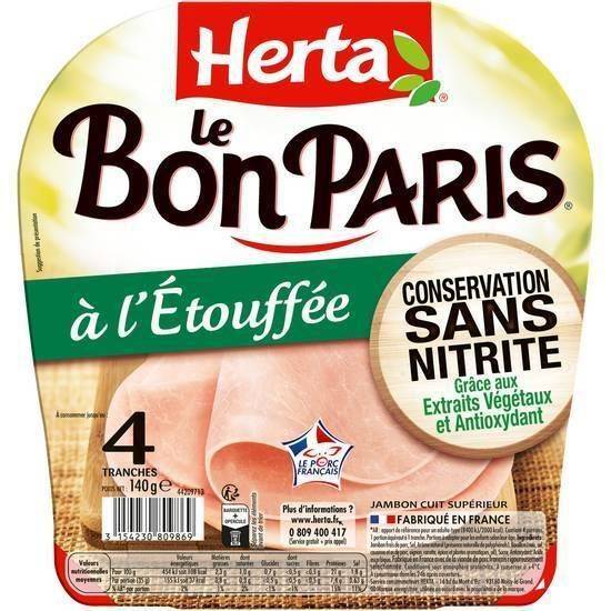 Le bon paris jambon à l'etouffée csni 4t 140g