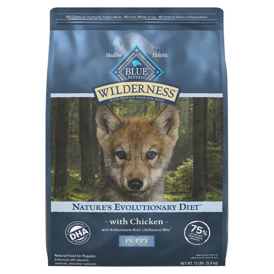 Blue Buffalo Wilderness High Protein Natural Evolutionary Diet Puppy Dry Dog Food