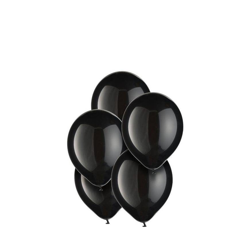 Uninflated 50ct, 5in, Black Mini Balloons