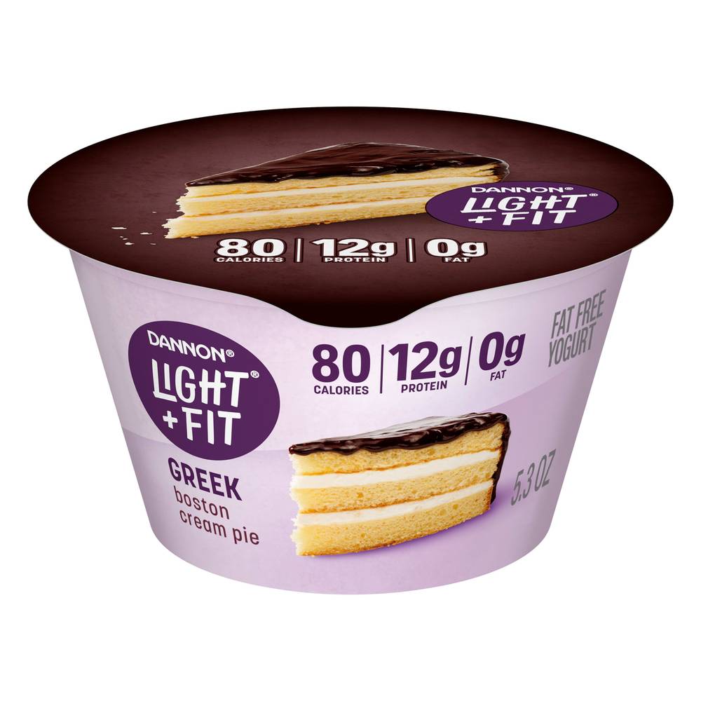 Dannon Light + Fit Boston Cream Pie Low Fat Greek Yogurt (5.3 oz)