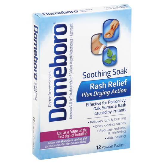 Domeboro Soothing Soak Rash Relief (12 ct)