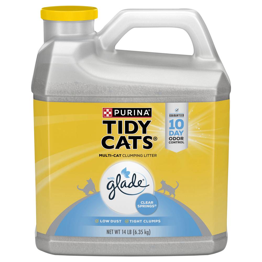 Purina Tidy Cats Glade Clear Springs Multi Cat Clumping Litter (14 lbs)