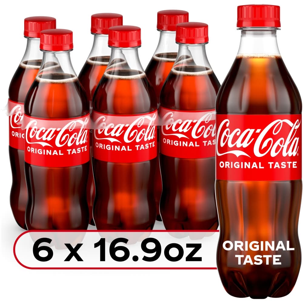 Coca-Cola Original Taste Soda (6 x 16.9 fl oz)