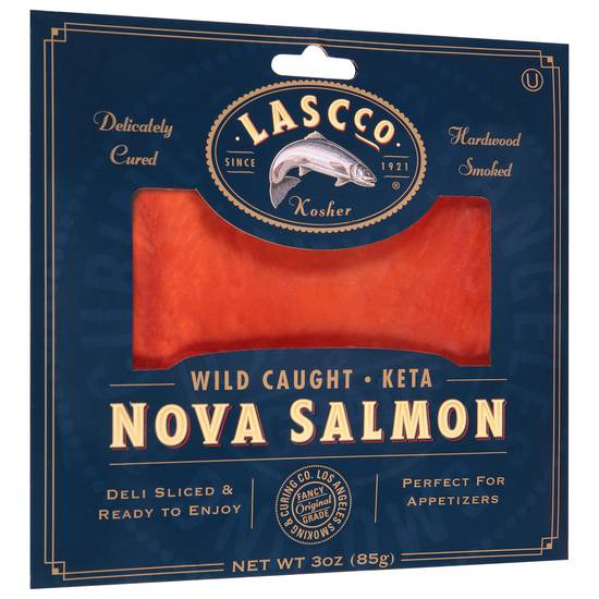 Lascco Wild Caught Nova Salmon (3 oz)