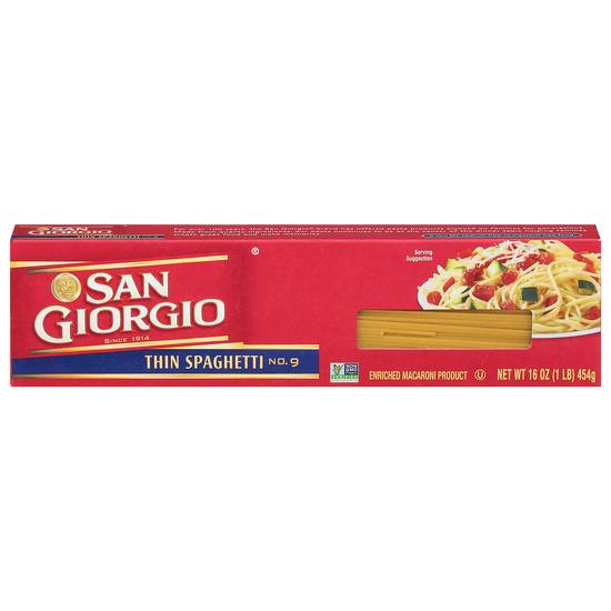 San Giorgio Thin Spaghetti Pasta No. 9 (16 oz)