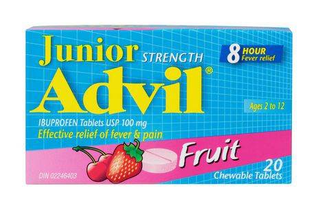 Advil Junior Strength Ibuprofen Chewable Tablets Fruit (10 g)