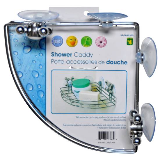 Splash! Chrome Plated Shower Corner Caddy (##)