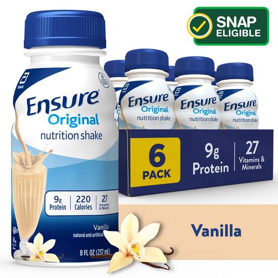 Ensure Original Vanilla Nutrition Shake, 6CT