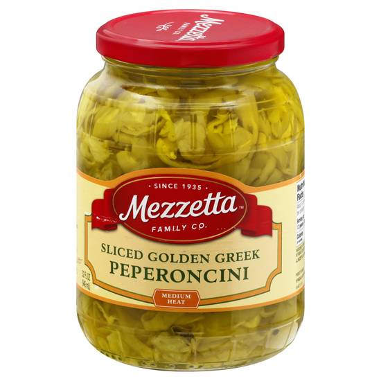 Mezzetta Sliced Golden Greek Medium Heat Peperoncini (1 quart)