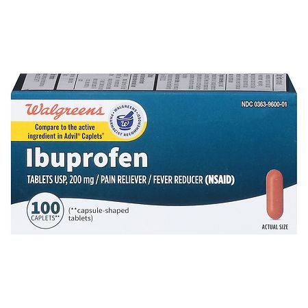 Walgreens Usp 200 mg Ibuprofen Tablets (100 ct)