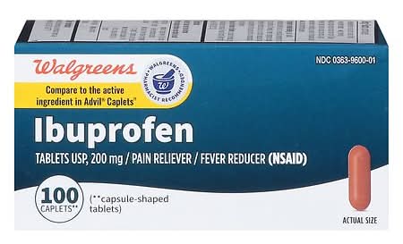 Walgreens Ibuprofen Usp Caplets 200 mg (100 ct)
