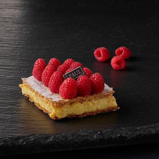 Le millefeuille framboise individuel