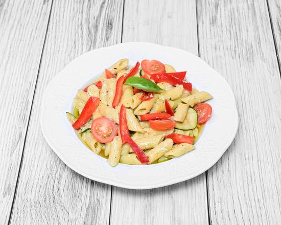 Sauce Crème Pesto et Légumes du Soleil