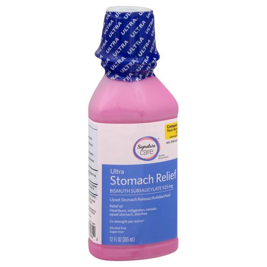 Signature Care Stomach Relief Bismuth Subsalicylate 525 mg (12 fl oz)