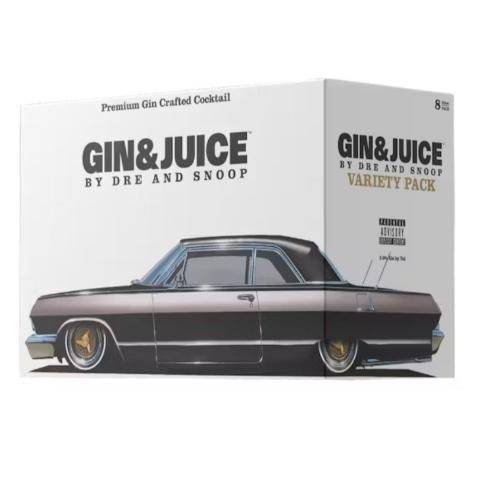 Gin & Juice Dre & Snoop Variety pack Beer, Assorted (8 x 12 fl oz)