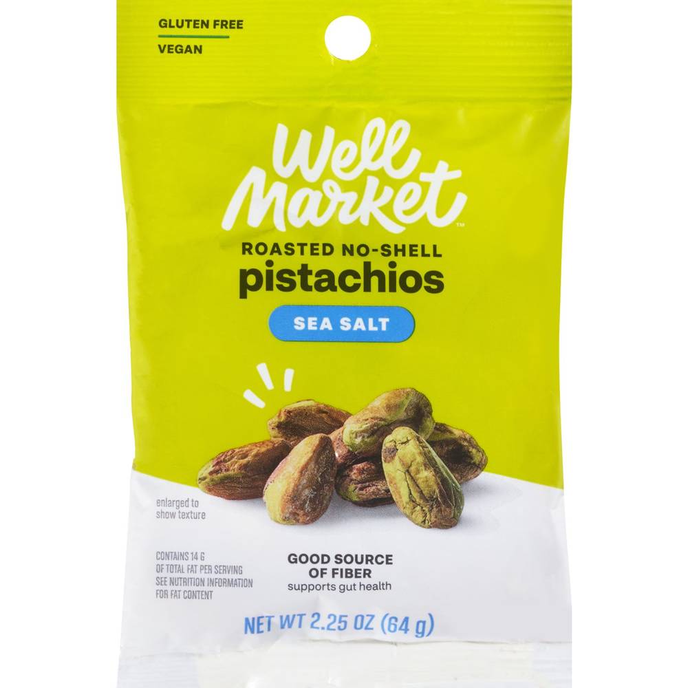 Well Market™ Sea Salt Roasted No-Shell Pistachios, 2.25 Oz