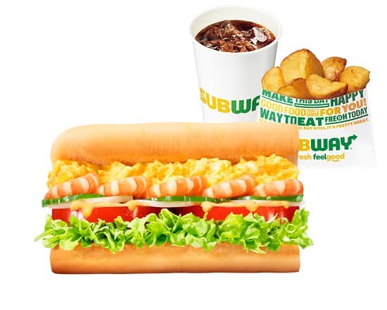 【辛】えびたま ポテトドリンクセット Egg Shrimp Potato and drink set