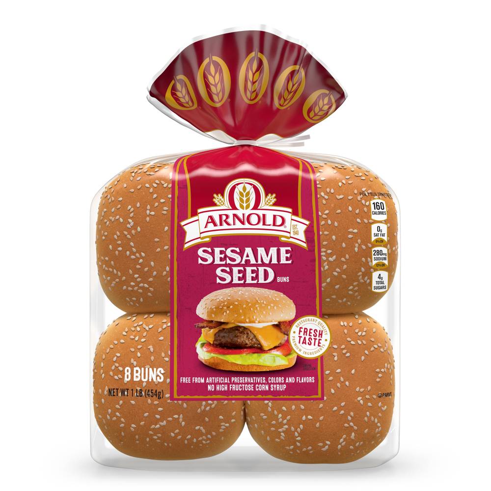 Arnold Sesame Seeds Sandwich Rolls (8 rolls)