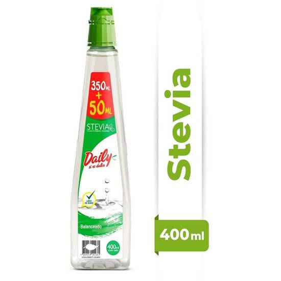 Daily - Endulzante líquido stevia - Botella 400 ml