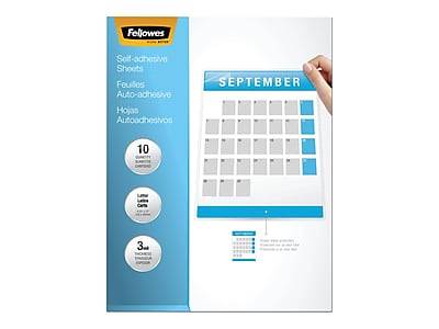 Fellowes Self-Adhesive Laminating Sheets (10 ct)