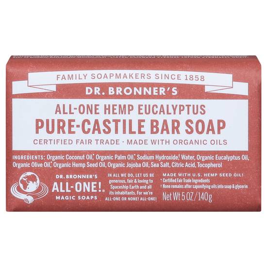 Dr. Bronner's All-One Hemp Eucalyptus Pure-Castile Bar Soap