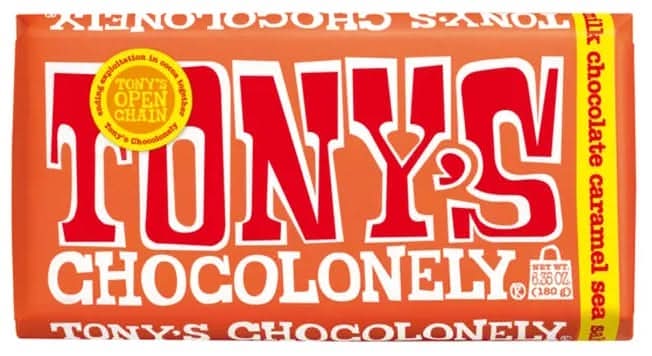 Tony's Chocolonely Milk Chocolate Caramel Sea Salt Bar 6.35oz